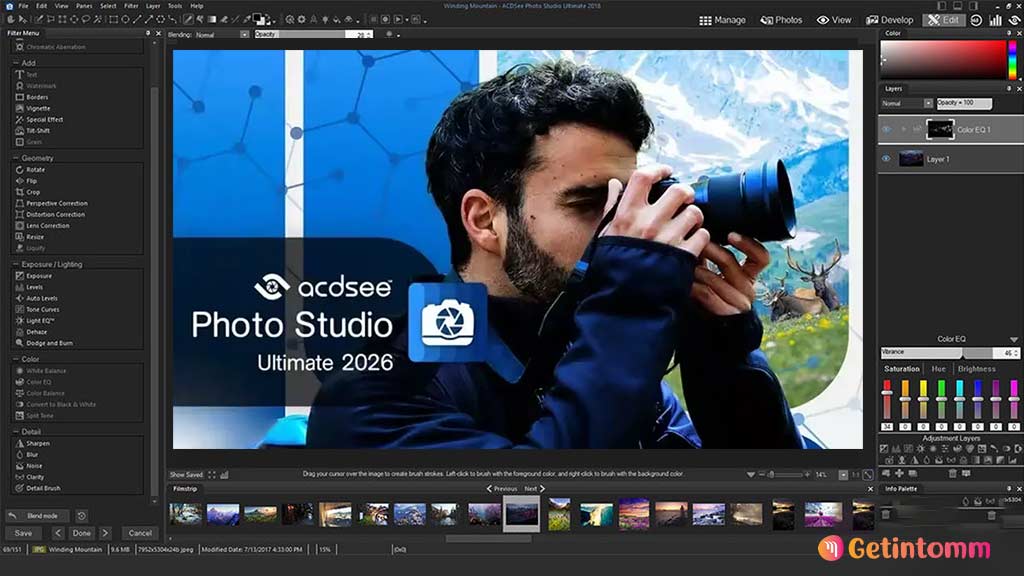 ACDSee Photo Studio Ultimate 2026 Download (Latest Version) 2 ACDSee Photo Studio Ultimate 2026 Interface