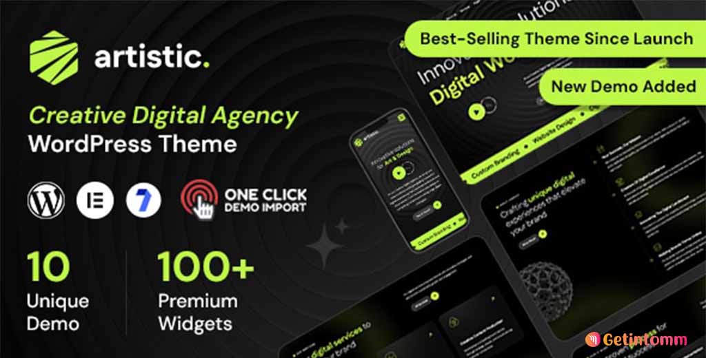Artistic WordPress Theme v1.0.10 Free Download 1 Artistic Digital Marketing Agency WordPress Theme free download