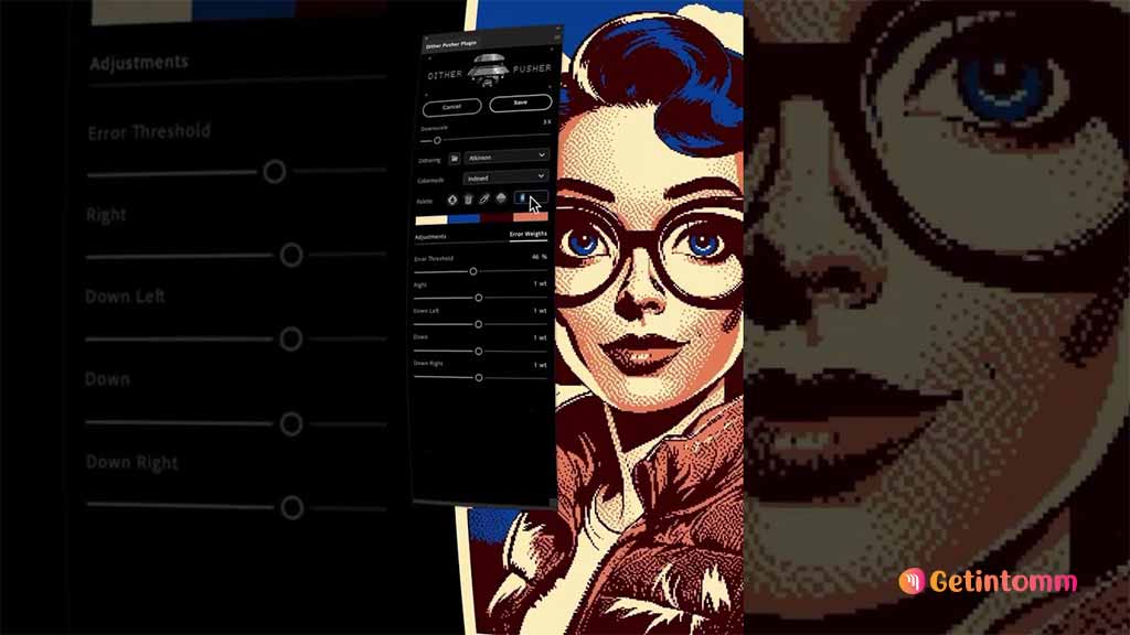 Dither Pusher 2 Photoshop Plugin Download (Latest 2025) 2 Applying Dithering Effects with Dither Pusher 2