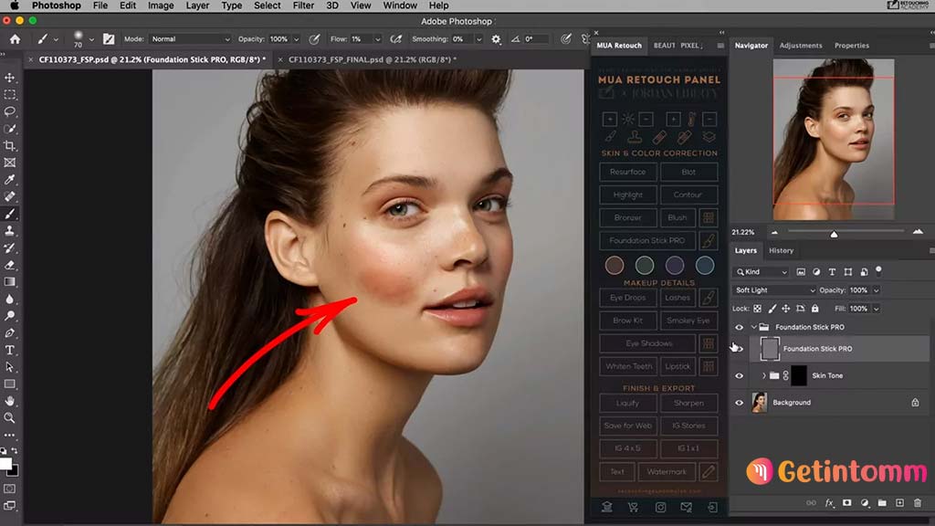 MUA Retouch Panel 1.0.1 Free Download 2 MUA Retouch Panel Free Download with Makeup Tools