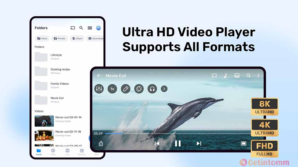 MX Player Pro 3.0.12 Download (Premium) 2 MX Player Pro App Interface on Android