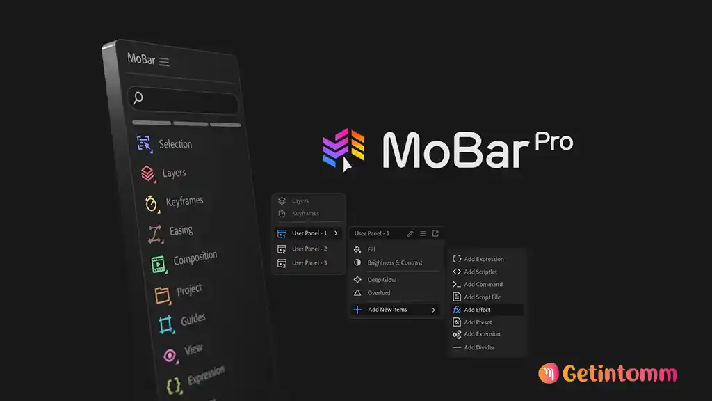 Mobar Pro v3.7.2 Download (Latest 2025) – The Ultimate After Effects Extension 1 mobar with Boost workflow with a smart After Effects toolbar