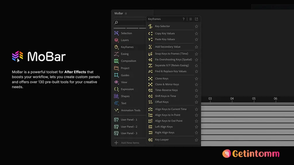 Mobar Pro v3.7.2 Download (Latest 2025) – The Ultimate After Effects Extension 2 MoBar is a powerful toolset for After Effects that boosts your workflow,