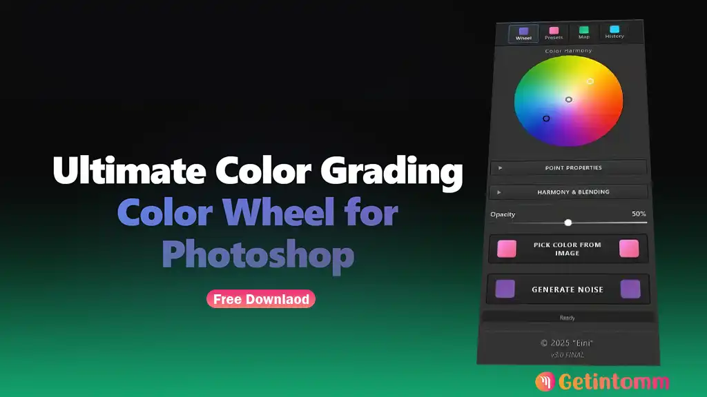 Gradient Wheel – Ultimate Color Grading for Photoshop (Latest 2026) 1 Gradient Wheel photoshop plugin free download