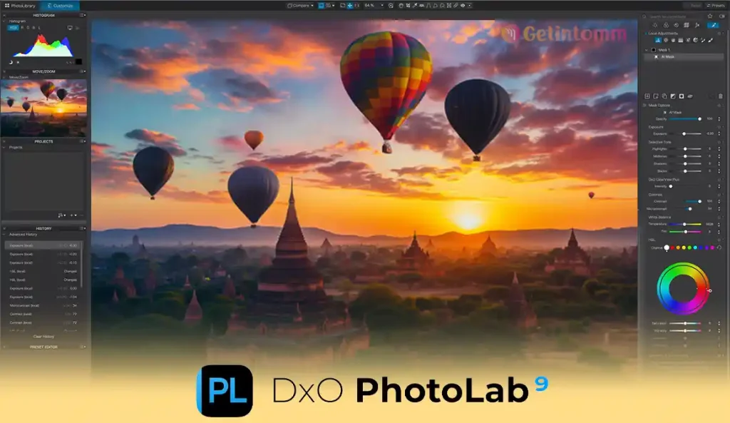 DxO PhotoLab Elite 9.4.0.587 Download (Latest 2026) 2 DxO PhotoLab Elite 2026 main interface