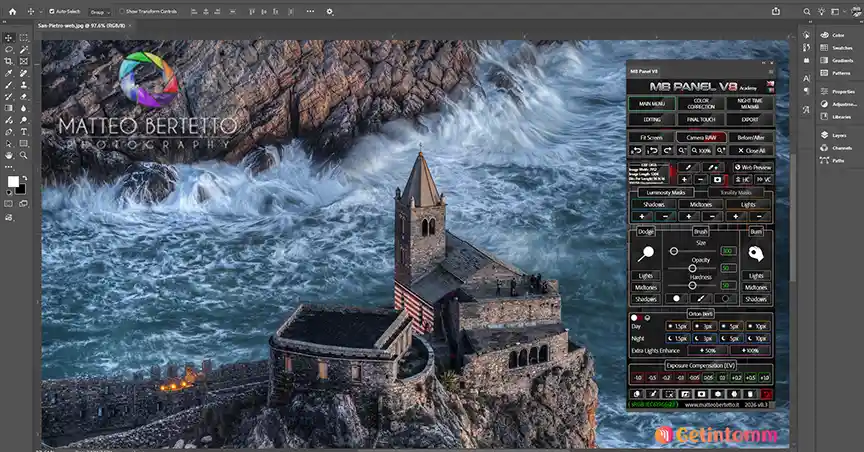 Matteo Bertetto MB Panel V8 Plug-in for Photoshop Free Download (Latest Version 2026) 2 Matteobertetto MB Panel Dashboard and Feature Overview