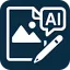 AI Text To Image Generator Pro Logo PNG